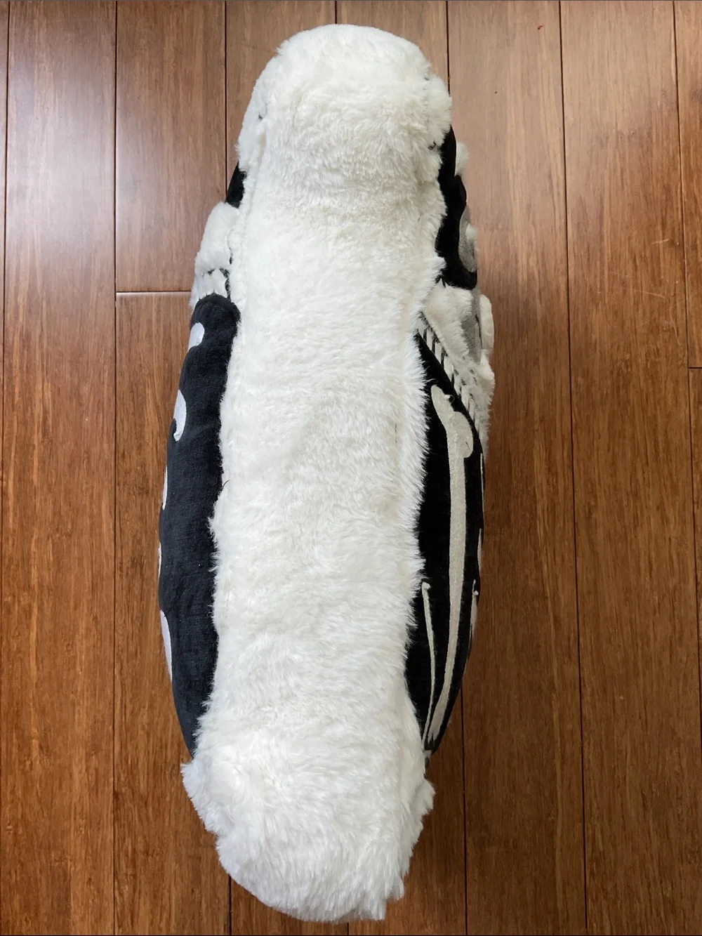 Halloween Skeleton Pug Dog Costume Throw Pillow